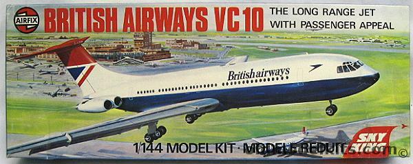 Airfix 1/144 British Airways VC10 (VC-10) - Sky King Series, 04171-3 plastic model kit